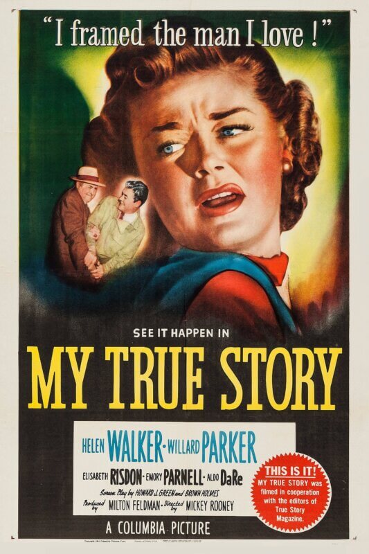 "My True Story" (1951) movie poster
